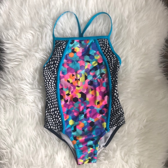 Girls’ Speedo One-piece Swim Suit - Picture 1 of 5